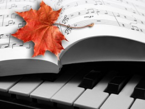 piano music w leaf
